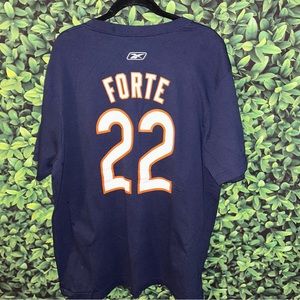 Retro REEBOK Chicago Bears MATT FORTE  NFL T-Shirt #22 GUC XXL
